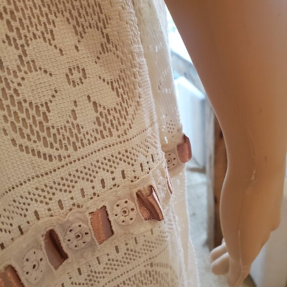 For Love And Lemons Charlotte White and Cream Maxi Dress - Picture 6 of 11